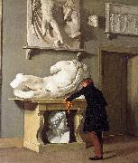 Christen Kobke The View of the Plaster Cast Collection at Charlottenborg Palace oil painting on canvas
